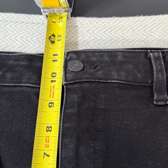 American Eagle Jeans Womens 18 Black Stretch Jegging Grunge Casual - Picture 13 of 16